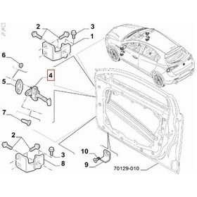 Resim Opar 50509843 Kapı Gergısı Alfa Romeo Gıulıetta 10 20 