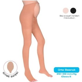 Resim Variteks Hamile Külotlu Açık Burun Varis Çorabı Orta Basınç 917 