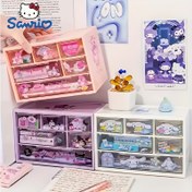 Resim Kulomi Öğrenci Yurdu Çekmeceli Masaüstü Yatak Odası Altı Bölmeli, Sanrio, Ev Depolama için Masa ve Çekmece Düzenleyici 