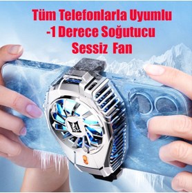 Resim Yüksek Kalite Tüm Telefonlarla Uyumlu Telefon Soğutucu Fan Sessiz 