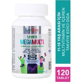 Resim Leeroy Teens Megamulti 120 Tablet 