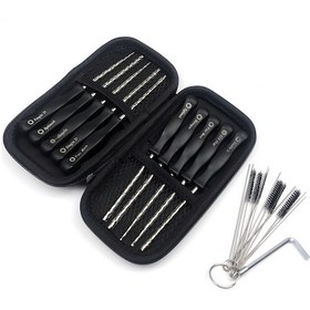 Resim Tenfowee Stainless Steel Karbüratör Ayar Aracı Seti 10 Parça + Temizleme Kit + Taşınabilir Çanta - Farklı Uç Desenleriyle Motor Bakımı 