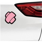 Resim Sarı 2 Adet Yama Kapağı Çizik Yara Bandı Yakıt Deposu Etiketi Dekorasyon Vücut Etiketi Askısı Araba Etiketi 