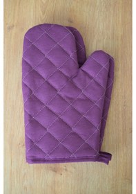 Resim Mor Yanmaz Ve Isıya Dayanıklı 2 Fırın Eldiveni Ve 2 Tutacak 