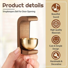 Resim 1 adet kapı zili, dört farklı stil seçeneği, giriş hatırlatma çanı, ev dekorasyonu, kapılık süs eşyası, doğum günü, Yılbaşı, Şükran Günü ve Cadılar Bayramı için uygun hediye! 