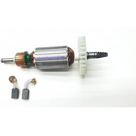 Resim Makita Tipi 9227 Polisaj Endüvi Rotor Kollektör Ve Kömür 