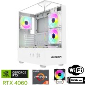 Resim Xaser XSR1093 Ryzen 5 5600 32GB Ram 1tb M.2 Nvme SSD 8gb RTX4060 Beyaz Oyuncu Masaüstü Bilgisayarı 