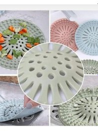 Resim Silikon Lavabo Süzgeci Banyo Ve Mutfak Gider Kapatıcı, Çöp Tutucu Ve Tıkanıklık Önleyici Süzgeç Çok renkli 