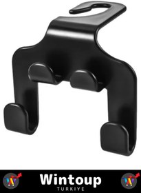 Resim Wintoup Premium Sert Plastik Yüksek Ağırlığa Dayanıklı Çanta Takım Elbise Araç Arka Koltuk Kancası 2 Adet 