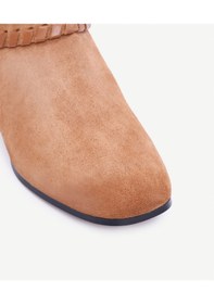 Resim Yargıcı Örgü Saraç Detaylı Western Deri Bot 25kkay4010x 057 Kahverengi 