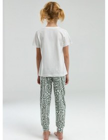Resim Arnetta Kız Çocuk Beyaz Pijama Takımı 5274-47419 Beyaz 