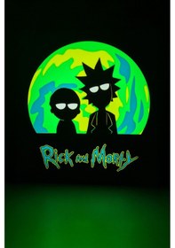 Resim Rick And Morty Tasarımlı Gece Lambası Dekoratif Aydınlatma Çok Renkli 