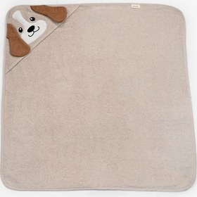 Resim Kanz Bebek Kundak Havlu %100 Pamuk Nakışlı 75x75cm - Dog Taş 