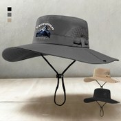 Resim Yeni Gelen - Şık Siyah Gezi Şapkası Geniş Kenarlı, Güneş Koruması, Nefes Alabilen Polyester, Ayarlanabilir Kayış, Açık Hava Aktiviteleri ve Balıkçılık İçin İdeal, Açık Hava Ekipmanları | Şık Şapka | Ayarlanabilir Başlık 