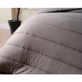 Resim Cloudy Çift Kişilik Yorgan Seti - Koyu Gri 