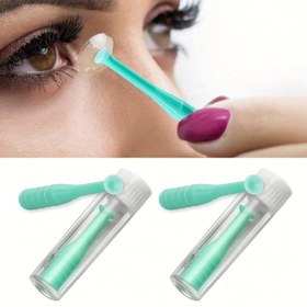 Resim Günlük Kullanım İçin 2 Adet Sert Lens Çıkarıcı ve Takma Aracı, RGP Sıkıştırıcı Göz Lensleri Çıkarıcı Aparat Silikon Çıkarma Kelepçeleri, Açık Ofis ve Dış Mekanlar İçin Yumuşak ve Sert Lens Çıkarıcı 