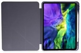 Resim Fogy Ipad 10. Nesil 10.9" 2022 ile Uyumlu Kalem Bölmeli Trifolding Seri A2696 A2757 A2783, Lavender 