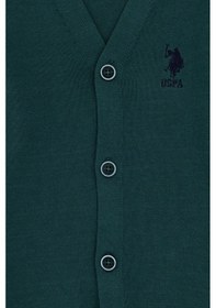 Resim U.s. Polo Assn. Erkek Çocuk Koyu Yeşil Hırka Triko 50295571-vr079 Koyu Yeşil 