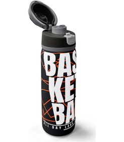 Resim Coral High Siyah Basketbol Desenli Pipetli Ve Direkt İçim Çelik Termos 800 Ml 38528 Siyah - Turuncu 