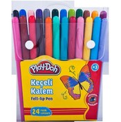 Resim Play-Doh Keçeli Kalem Pvc 2 MM 24 Renk PLAY-KE006 