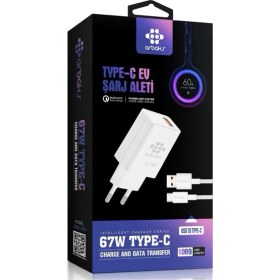 Resim Xiaomi 67W Type-C Turbo Hızlı Şarj Aleti Arbaks ARB-016 
