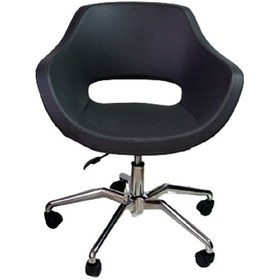 Resim Ofis Koltuğu Döküm Süngerli Antrasit Suni Deri Örümcek Yıldız Aya 