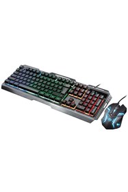 Resim Trust GXT 845 Tural Combo Tr Gamer Mouse ve Klavye Set 