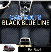 Resim Chuangyinshop Toyota Rav4 2013-2019 Lüks Pu Deri Kaymaz 5 Parça Tabanlık Seti Siyah 