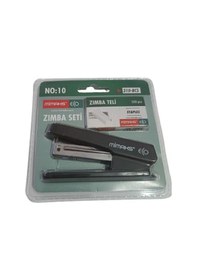 Resim No:10 Siyah Zımba Makinesi Set 