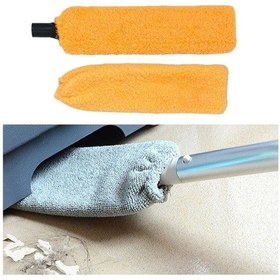 Resim Saplı Mikrofiber Başlıklı Girintili Yüzey Temizleme Mopu Toz Alma Fırçası 