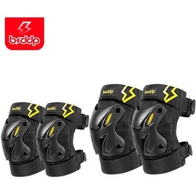 Resim Mufunye Bsddp Motosiklet Dizlik 4 Parça Set Dirsek Diz Koruması Yansıtıcı Gözler Rahat Nefes Alabilir Aabcej 