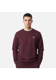 Resim Mürdüm Fila Erkek Sweatshirt Biella Crewneck Fam1099.30065 Mürdüm 