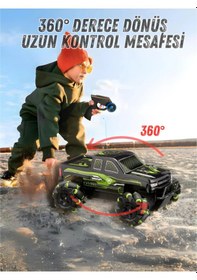 Resim Tornado Uzaktan Kumandalı Işıklı Drift Arabası 4x4 Akrobat Off-road Jeep 2.4ghz Şarjlı Araba Çok Renkli 