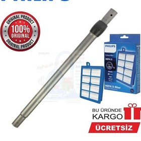 Resim Philips Uyumlu Fc9200 Çelik Boru + Kutulu Hepa 13 Filtre 