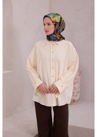 Resim Saf İpek Twill Eşarp 4225d01 Kahverengi - 04 