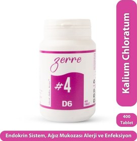 Resim Zerre Doku Tuzu Schüssler #4 400 Tablet 