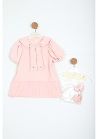 Resim Xo Kids Kız Çocuk Kısa Kol Elbise 1-6 Yaş 2901-1 Pembe 