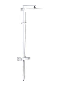 Resim Grohe - Euphoria Cube Sistem 230 Duvara Monte Termostatik Duş Bataryalı Duş Sistemi - G26087000- Krom 