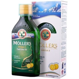 Resim Möllers Omega 3 Balık Yağı Şurubu Limon Aromalı 250Ml 