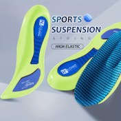 Resim Erkekler için 4D Spor Tabanlık, Yumuşak Deodorizing Özelliklere Sahip, Düz Kemer Desteği, Tam Pedli, Esnek Masaj Tasarımı, Koşu ve Gelişmiş Teknoloji İçin İdeal. 