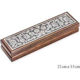 Resim KENPAZAR Gumush Gümüş Çiçek Desenli Tesbih Kutusu 