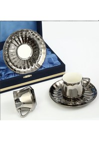 Resim Vitale Platin 2'li Kahve Fincanı MTFK.0055 