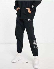 Resim Sportswear Air Fleece Oversize Siyah Kadın Eşofman Altı Bej 