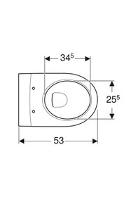 Resim Geberit İcon Rimfree (kanalsız) Klozet + Yavaş Kapak 501.002.00.1 
