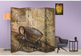 Resim Kafe Temalı Özel Tasarım Paravan Room Divider PRV1262, 180 x 180 