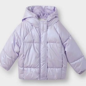 Resim Defacto Kapüşonlu Fermuarlı Çıtçıtlı Şişme Lila Kız Bebek Mont E7985a5/pr247 Lila 