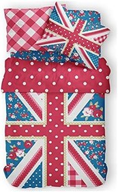 Resim Helen George Britt Kırmızı Genç Nevresim Takımı 