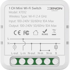 Resim Xenon Smart Akıllı Anahtar | Wifi, Bluetooth, 1 Kanal, Sıva Altı, Mobil Kontrol, Akıllı Röle (X7012) 