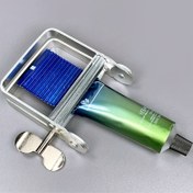Resim 1 adet Alüminyum Alaşım Manuel Diş Macunu Sıkacağı, Berber Dükkanı Saç Boyası Dağıtıcısı, Taşınabilir Metal Diş Macunu Tüp Winder, Elektrik veya Pil Gerektirmez, Salon ve Ev Kullanımı için 