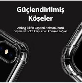 Resim Apple İphone 6 İle Uyumlu Darbeye Dayanıklı Köşe Korumalı Kılıf Anti Şok Şeffaf Kapak,Şeffaf 